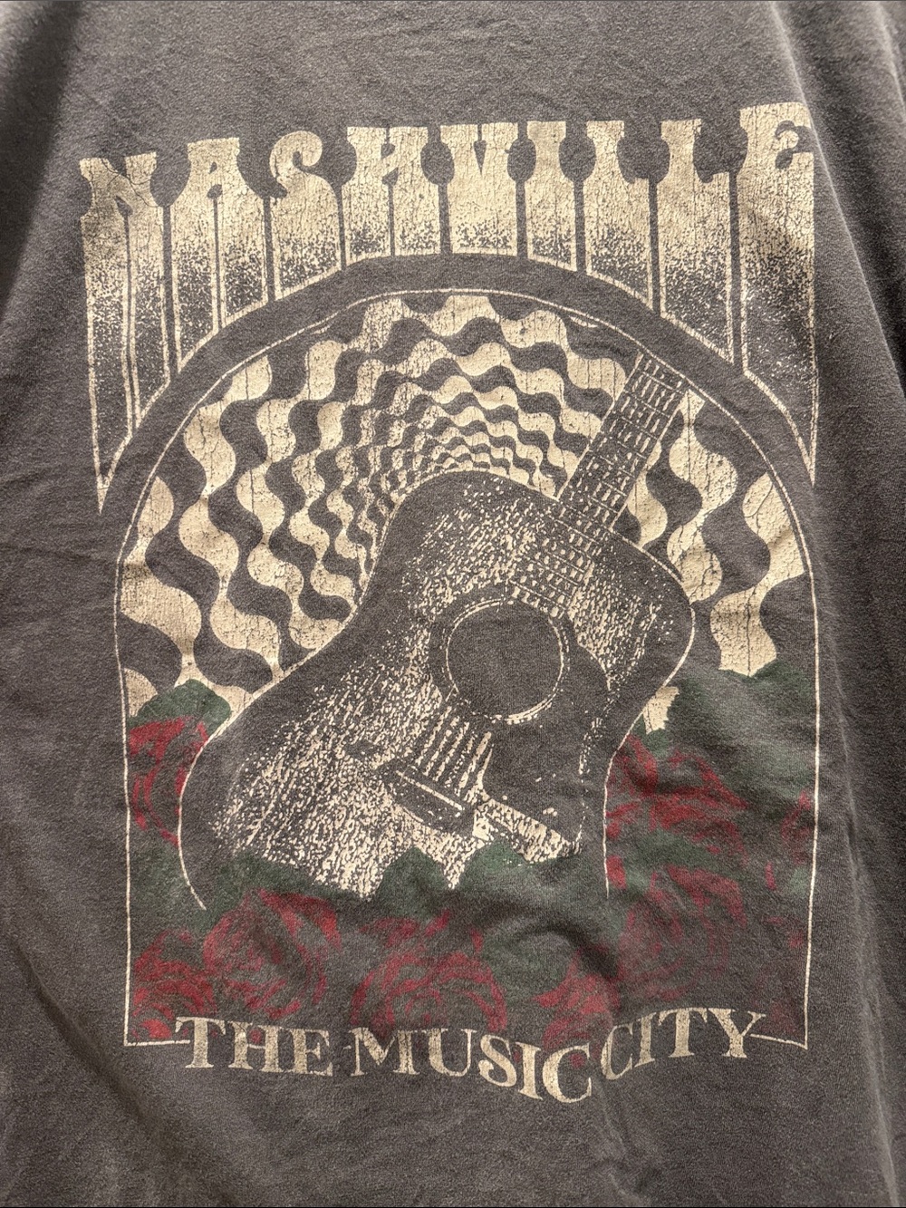 Vintage Nashville Graphic Tee - Gray Crewneck - Picture 3 of 4